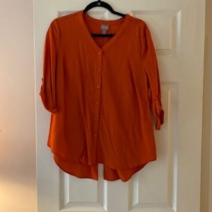 Fun Chicos rust orange top. 1 size fits all. Never worn,tags still on.